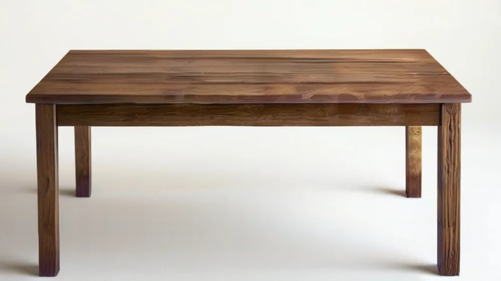 Prostokątny stół jadalniany z litego drewna akacjowego, brązowy, 180 x 90 x 75 cm